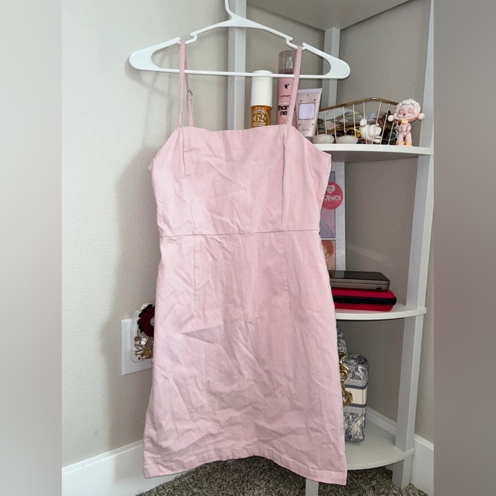 Pink Spaghetti Strap Dress